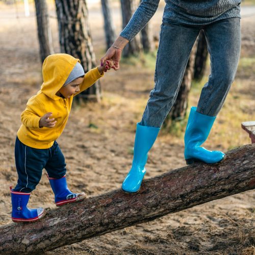Forest School with a child